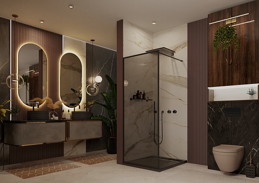 Ambassador Душевая перегородка Walk-In 90 15032219 – фотография-4